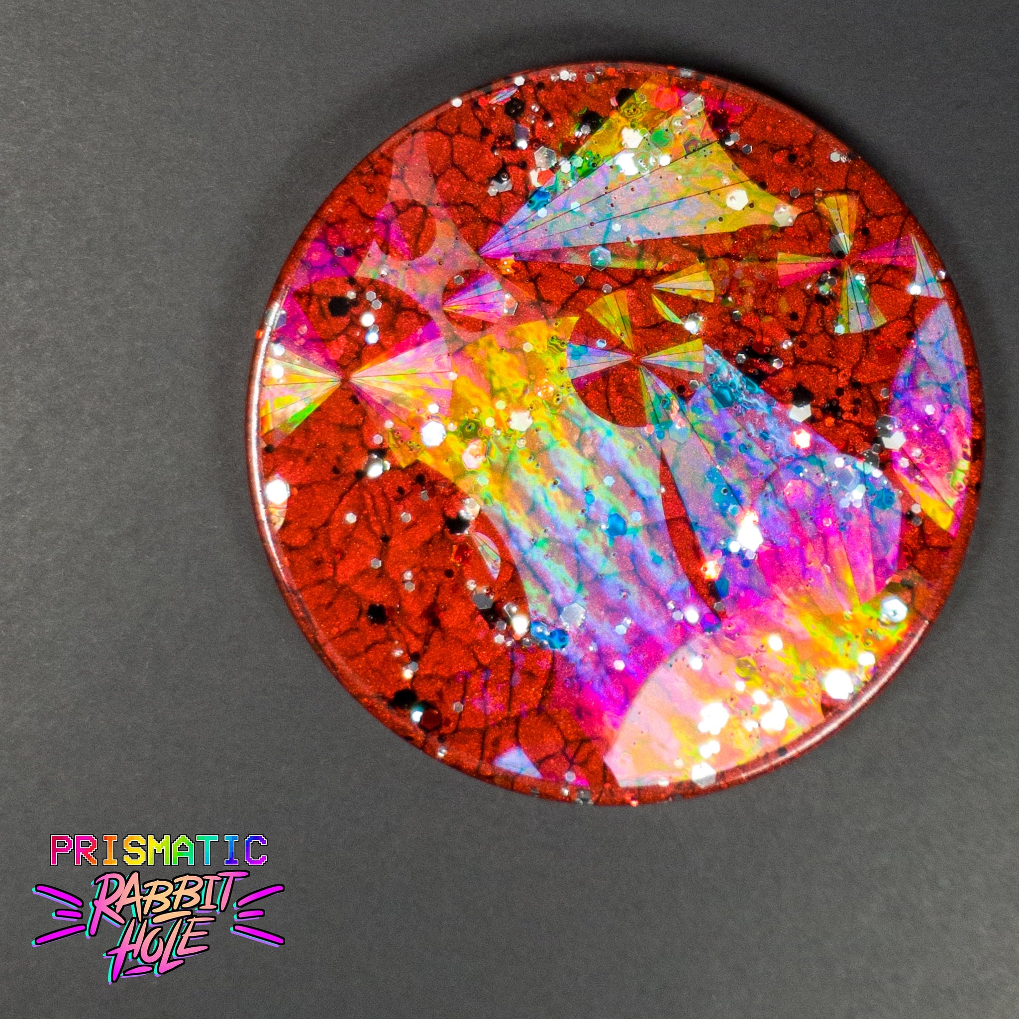 Holographic Geode Edge Resin Coaster Mold Set – Phoenix
